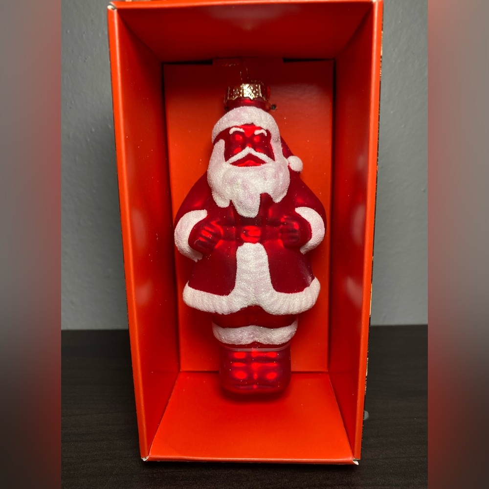 John Derian for Target Santa Glass Ornament Red White Holiday Christmas 2025